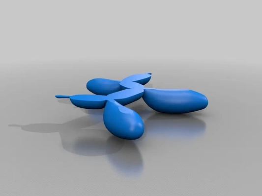 ballon chien jeff koons nez optimisé 3d by tobiasreckinger 3d print model - Mito3D