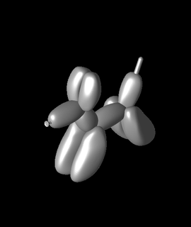 balloon dog magnet thecraftymaker 3d print model - Mito3D