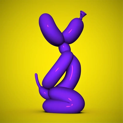 balon köpek yoga herd poz 3d by chelscct chelseycreatethings teşekkürler 3d print model - Mito3D
