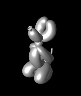 balloon doggy yoga -herd pose Arts & Entertainment 3d print model - Mito3D