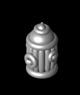 balloon fire hydrant Arts & Entertainment 3d print model - Mito3D