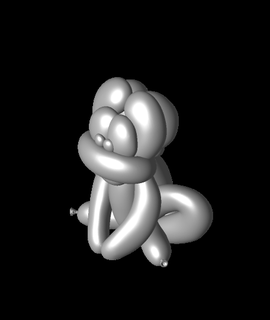 ballon grenouille arts divertissement 3d print model - Mito3D