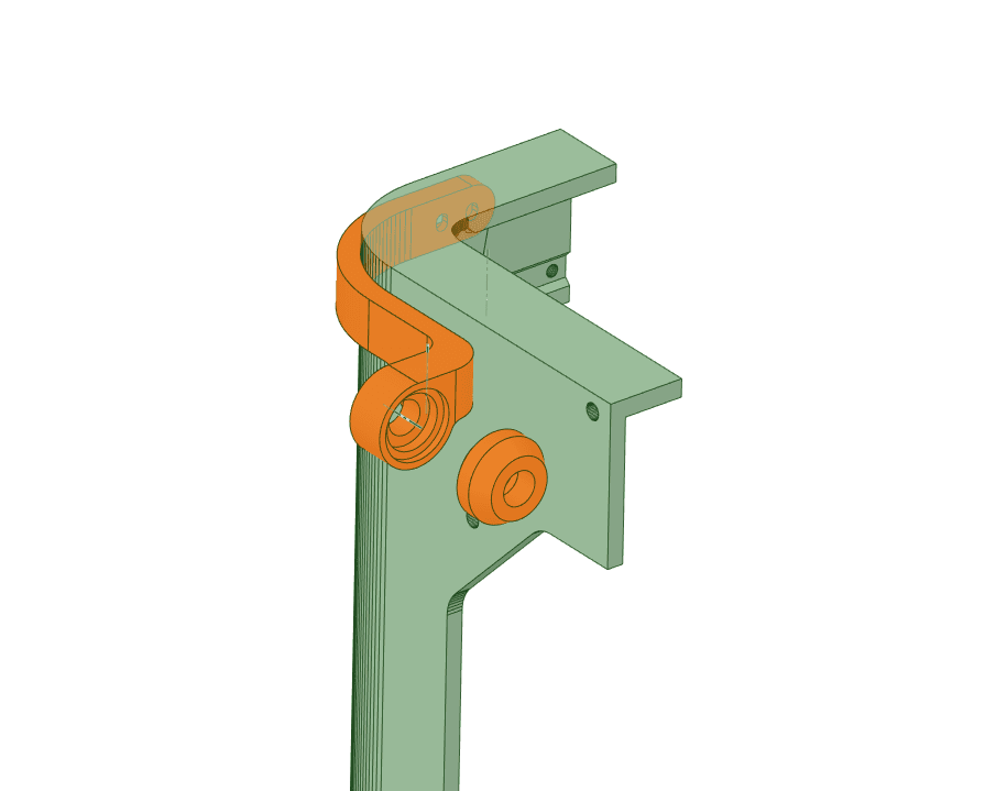 Bambu laboratuar p1p iplik kılavuz mıknatıs bağlayıcı ark muhafaza şaman 3D print model - Mito3D