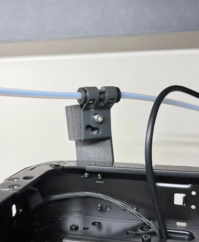 bambu p1p & p1s feed tube mount - 3d by shop nation on thangs lab filament guide 3d print model - Mito3D