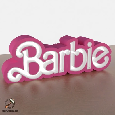 barbie led arte funcional 3d by frikarte3d on gracias ligero mueble decoración hogar casa 3d print model - Mito3D