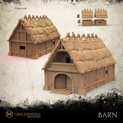 barn - 3d by gracewindale on thangs 3d print model - Mito3D