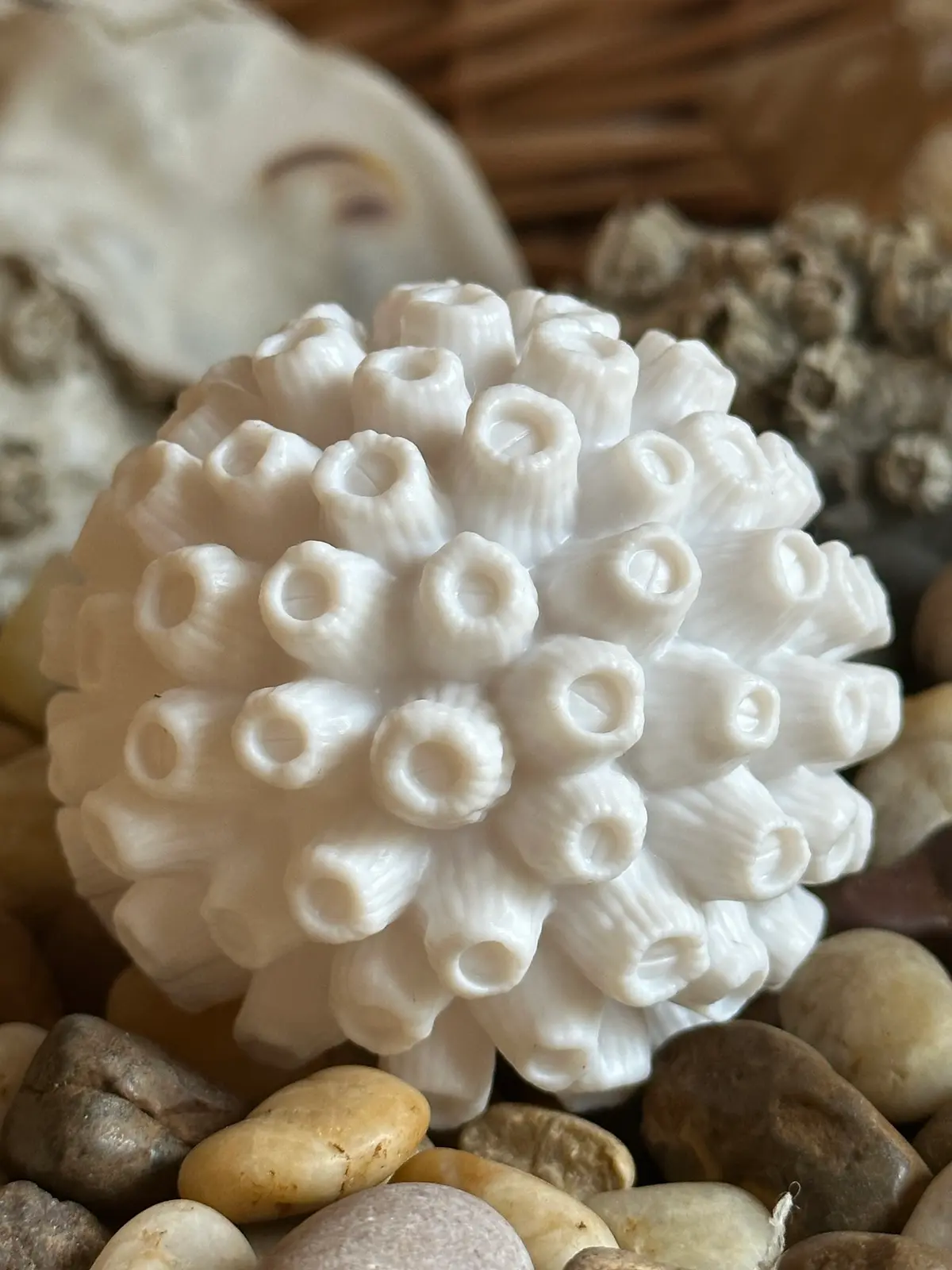 barnacle ball - 3d by davemakesstuff on thangs barnacles sea ocean marine life seashell seashells 3D print model - Mito3D