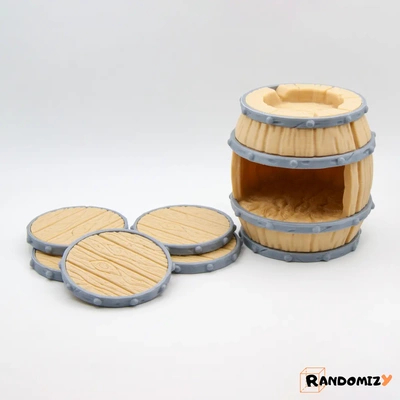 barrel coaster holder - 3d by randomizy on thangs 3d print model - Mito3D