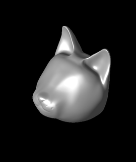 Basic Katze Kopf Fadendruckwerke 3d print model - Mito3D
