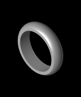 básico anillo pulido práctica 3d print model - Mito3D
