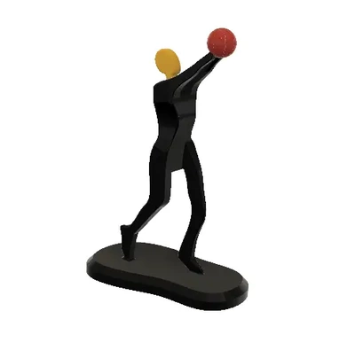basketbol atlet minimalist meydan 3d by blackjack123 teşekkürler 3d print model - Mito3D