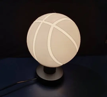 pallacanestro scrivania lampada 3d by ri0m0 on grazie litofania gli sport attrezzature calcio palla 3d print model - Mito3D