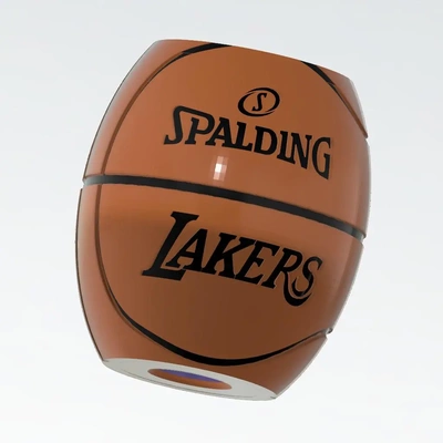 basketball koozie lakers stl 3d by w3dmaker 3d print model - Mito3D
