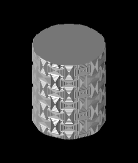 basketweave ripple vase cbobo2uco 3d print model - Mito3D