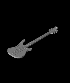 guitarra rickenbacker lemmy kilmister 3d print model - Mito3D