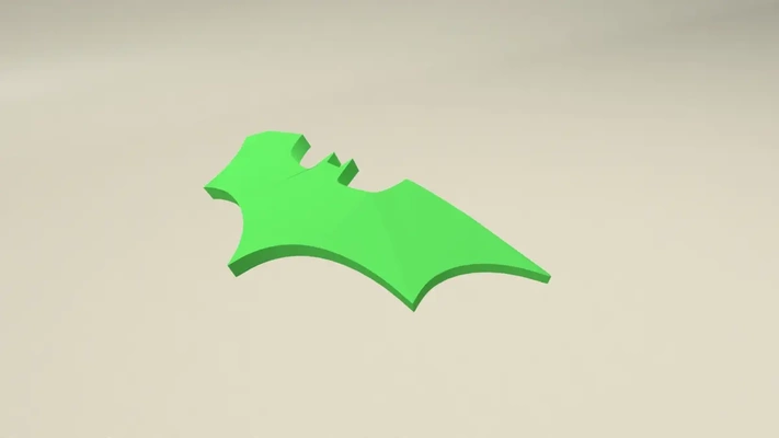 chauve souris logo stl 3d by fiers paroles 3d print model - Mito3D