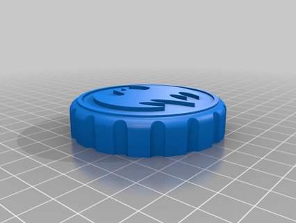 batman - stash jar lid kcwarthog 3d print model - Mito3D