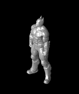 batman Arkham suporte livre remixar 3d modelo 3d print model - Mito3D