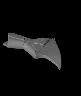 batman chest symbol leftobj 3d print model - Mito3D