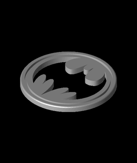 batman madeni para kcwarthog 3d print model - Mito3D