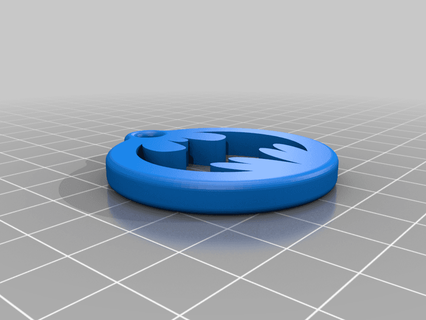 batman keychain - kcwarthog 3d print model - Mito3D