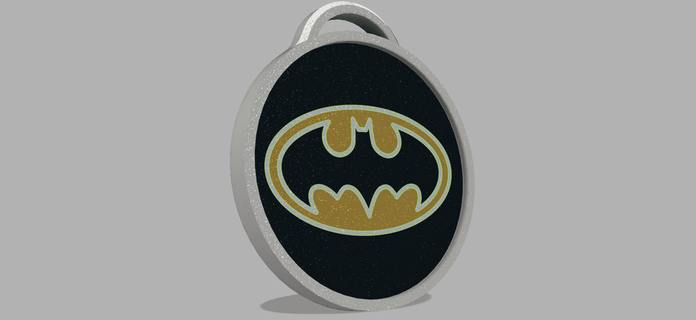 batman keychain ornament - thelightspd 3d print model - Mito3D