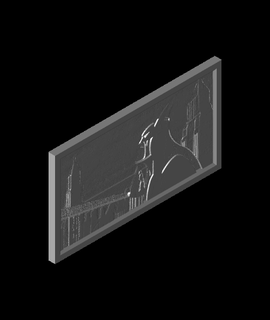 batman litho erroneousprints Pop Culture 3d print model - Mito3D