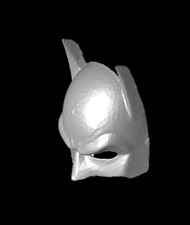 Batman Maske 3d Modell regnen danke 3d print model - Mito3D