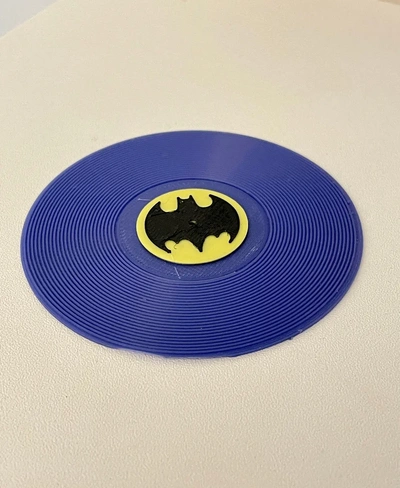 batman mini record 3d by retromaker 3d print model - Mito3D