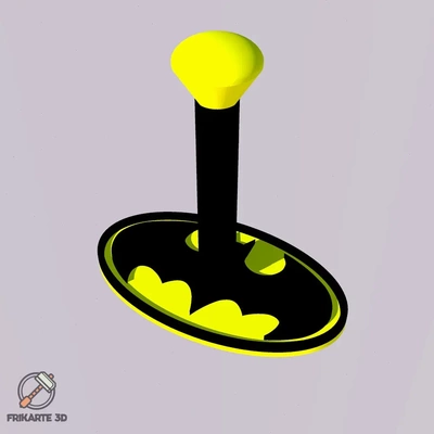 batman ovale casque supporter 3d by frikarte3d 3d print model - Mito3D