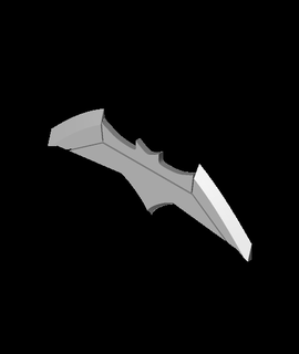 batman superhombre batarang reprops03 3d print model - Mito3D