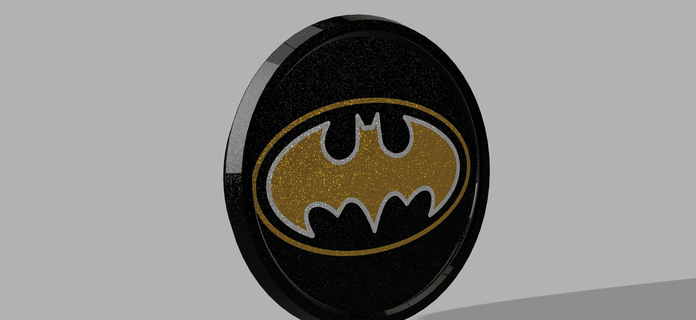 batman threaded & stackable coaster set - thelightspd 3d print model - Mito3D