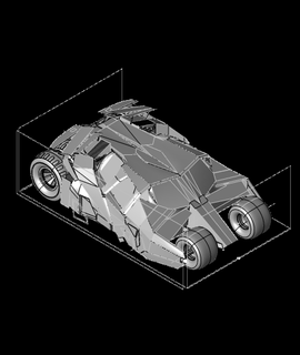 batmobile tumblrstp 3d model haktanyagmur thangs 3d print model - Mito3D