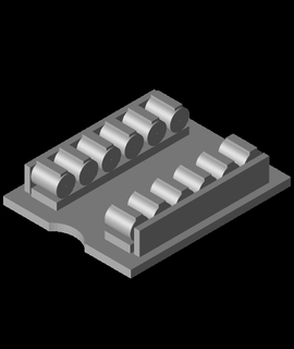 bateria escudo gabarito chep 3d print model - Mito3D