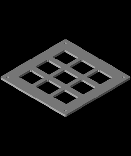 bdn9 Makro Pad Platten evindunn 3d print model - Mito3D