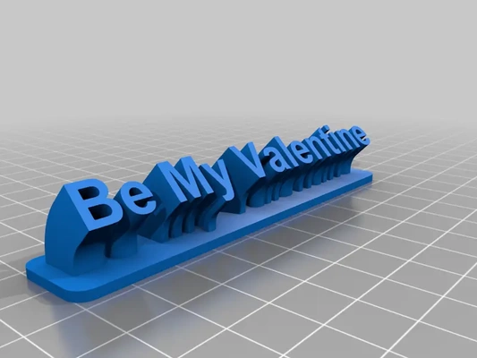 be my valentine - 3d by milvetretired on thangs 3d print model - Mito3D
