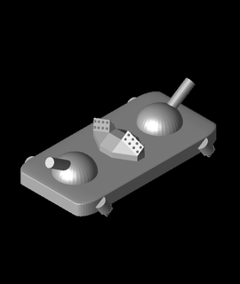 beacon doom - crystal anti air tank Hobbies & Games 3d print model - Mito3D