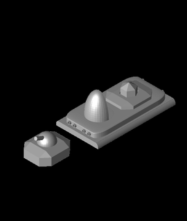 işaret ışığı kıyamet kristal komutan tank Hobiler oyunlar 3d print model - Mito3D