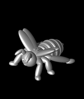 abelha nt animais 3d modelo nicolastokotu 3d print model - Mito3D
