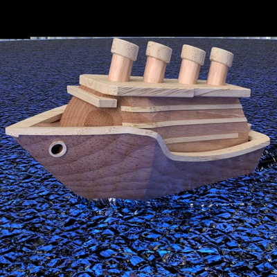 benchtanic floats benchy titanic - 3d by tobiasreckinger on thangs 3d print model - Mito3D