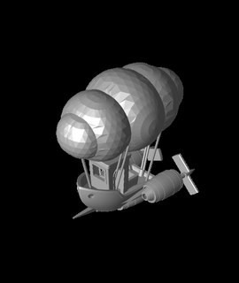 benchy airship mars Hobbies & Games 3d print model - Mito3D