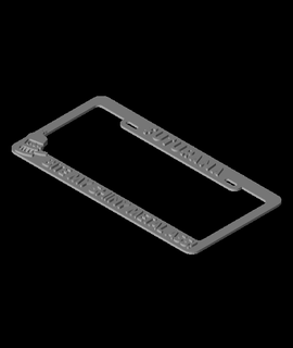 bender license plate framestl 3d print model - Mito3D