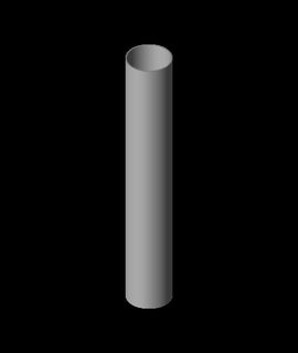 big d roket Bölünmüş vücut tüp 3d model teşekkürler 3d print model - Mito3D