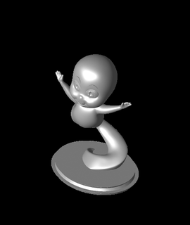 head Casper amigáveis fantasmas 3d print model - Mito3D