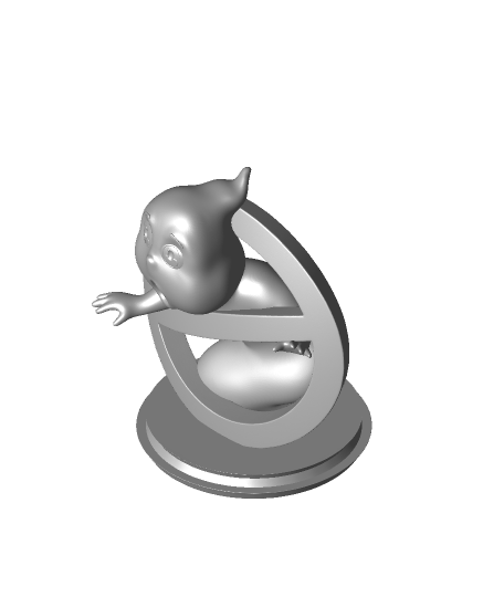 gros head chasseur fantômes fantôme logo 3d modèle 3D print model - Mito3D