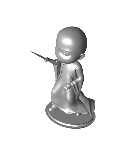 big head- voldemort 3D print model - Mito3D