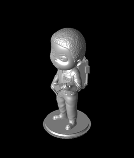 grande head zeddemore cazafantasmas 3d print model - Mito3D