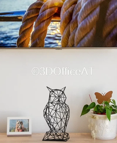 coruja fio arte 3d by 3dofficeat on 3d print model - Mito3D