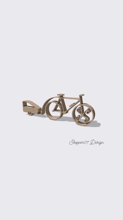 bike + carriagestl - 3d by skipper07 on thangs sports individual cycling hobbies & leisure sporting goods autos vehicles bicycles accessories 3d print model - Mito3D
