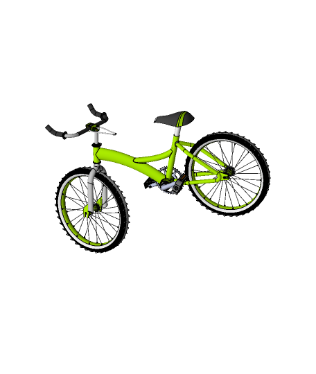 bicicleta 3d impressão modelo chovendo 3D print model - Mito3D